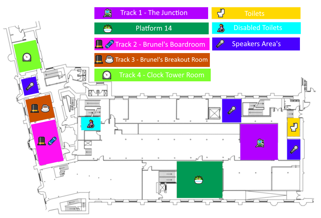 map of the room layout